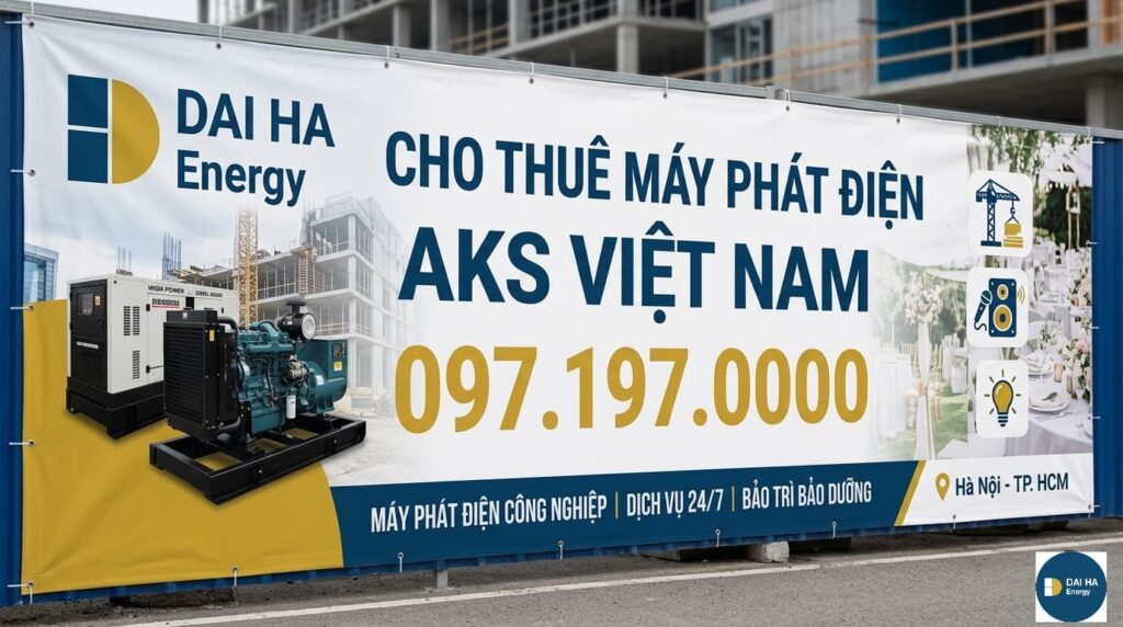Cho Thuê Máy Phát Điện Tại Vũng Tàu Lắp Đặt Tận Nơi Nhanh Chóng