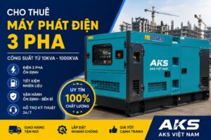 Cho Thuê Máy Phát Điện 3 pha Chất Lượng Cao, Giao Lắp Tận Nơi