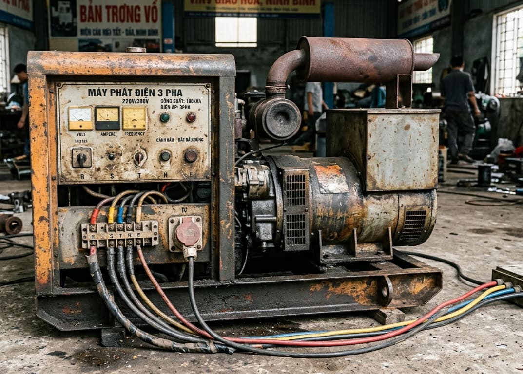 Mua thanh lý Máy Phát Điện Cũ Vũng Tàu - Định Giá Cao, Thanh Toán Ngay