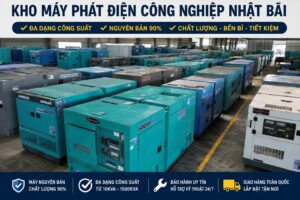 Máy Phát Điện Nhật Bãi TPHCM 3 Pha Diesel Nguyên Bản Giá Tốt