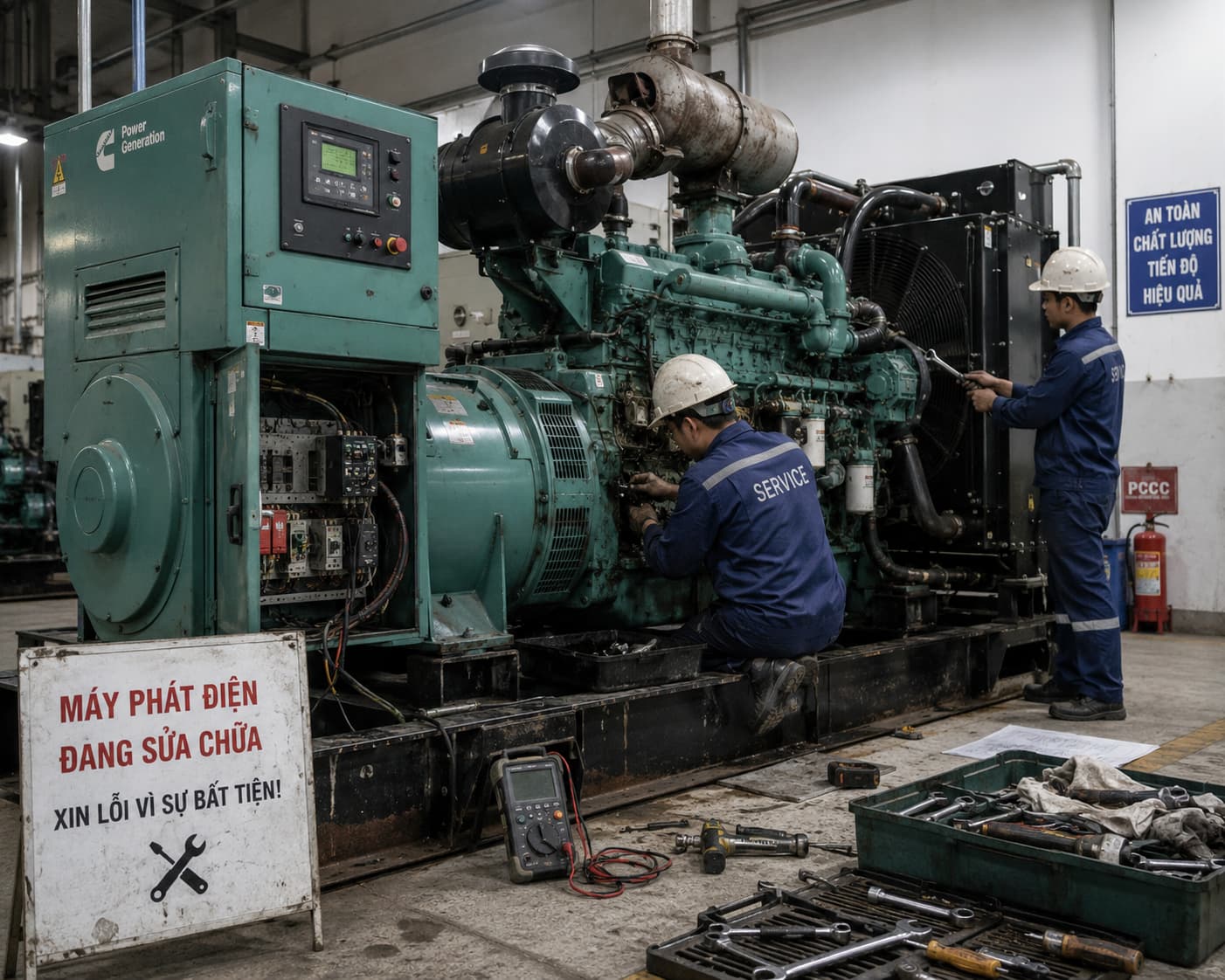 Sửa Máy Phát Điện công nghiệp Vũng Tàu - AKS Việt Nam 