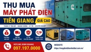 Thu Mua Máy Phát Điện Tiền Giang Tận nới Giá Cao Uy Tín