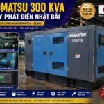 Komatsu 300kVA cũ Nhật Bãi Đồng Bộ Chính Hãng