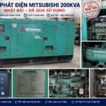 Mitsubishi 200kVA Cũ máy phát điện Nhật Bãi Đồng Bộ Chính Hãng