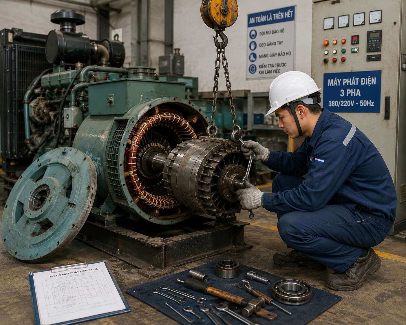 Sửa Chữa Máy Phát Điện Đồng Tháp Tận Nơi Nhanh Chóng