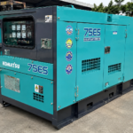 Komatsu 75kVA Cũ Máy phát điện đồng bộ Nhật Bản 3 Pha