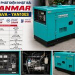 Yanmar 10kVA Cũ Nhật Bãi Yan10ES, máy phát điện 8kW chính hãng