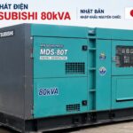 Mitsubishi 80kVA Cũ máy phát điện 3 Pha MDS-80T Nhật Bãi